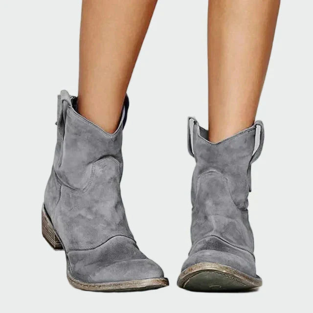 Adéla – Retro Kotníkové Cowboy Čizme