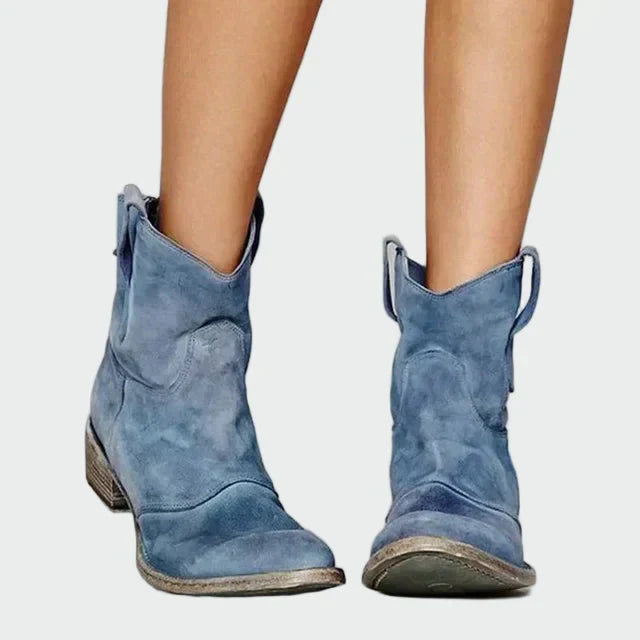 Adéla – Retro Kotníkové Cowboy Čizme