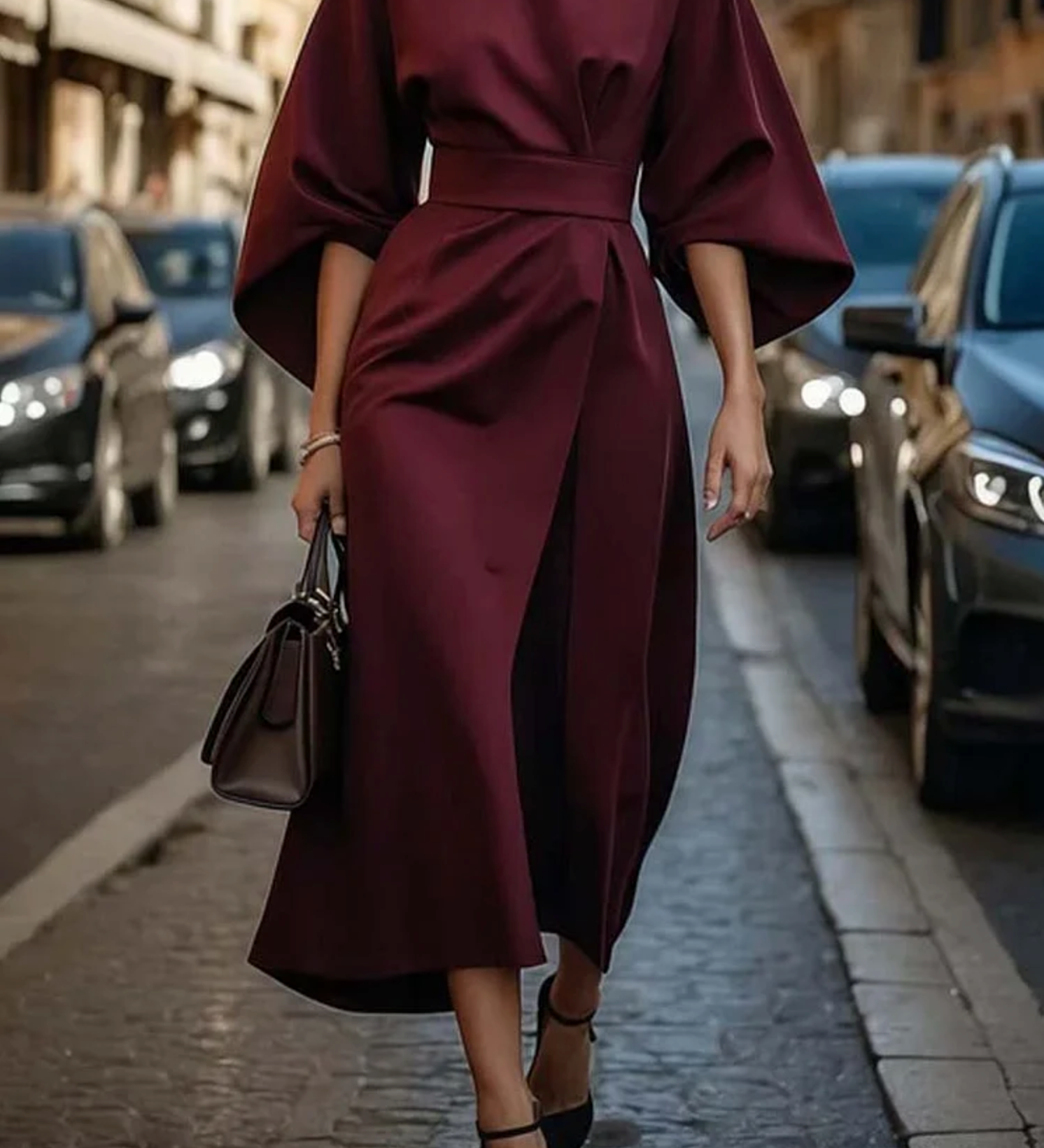 Rome™ – Večno eleganten plašč z rokavi v obliki svetilke