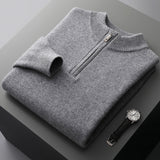 Sommerfeld™ | Kašmir Pulover z Polovično Zadrgo