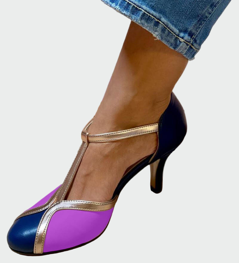 Anna Elegantni Retro Sandali Srednji Potplat T-Pojas