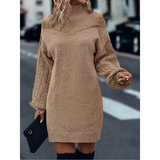 Laira™ – Oblačilo z visokim ovratnikom in pletenim vzorcem