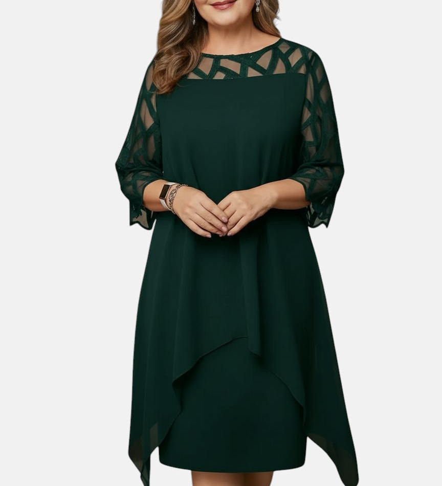 Yolanda™ - Elegantna in udobna midi obleka