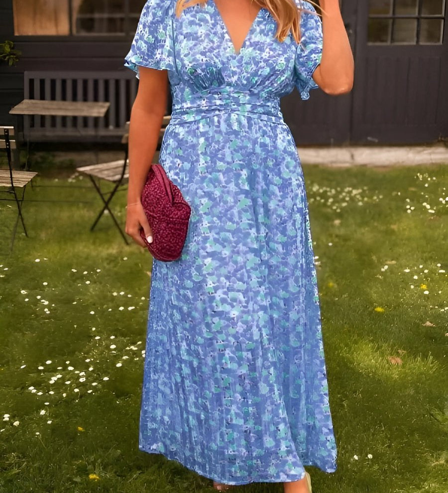 Erika™ - Elegantna in udobna cvetlična obleka