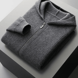 Sommerfeld | Zip-Up Hoodie in Extra Fine Merino Wool