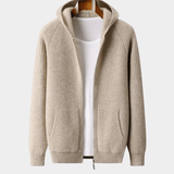 Sommerfeld | Zip-Up Hoodie in Extra Fine Merino Wool